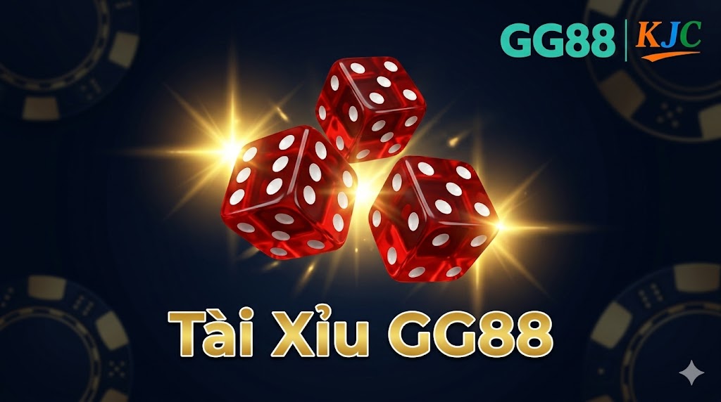 Ba xúc xắc đỏ trong game Tài Xỉu Sicbo live casino tại GG88